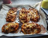 Foto del paso 7 de la receta: Paninis con base de calabaza y zanahoria, con carne y champiñón