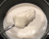 A picture of step 2 of Caprese with cheese made from milk and yogurt.