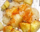 A picture of step 9 of Street Style ShakerKandi (roasted sweet potato on Tawa).