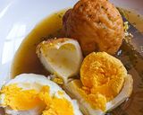 A picture of step 8 of Sambal Hijau Telur Goreng | Thrice Cooked Eggs.