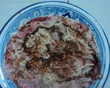 Foto del paso 1 de la receta: Pizza Mexicana rápida con salsa de chipotle y champiñones