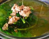 Hình bước làm 5 của món Canh cua - rau muống