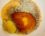A picture of step 2 of Stingray wings in sesame seeds in the oven.