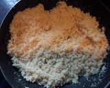 A picture of step 2 of Coconuts mava laddu.