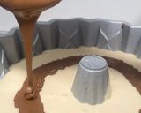 Foto langkah ke 6 dari resep Marmer Cake Pak Sahak 5 Telur Metode All in One, Panggang Oven.