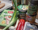 Sonkás, kukoricás, hagymás grillezett melegszendvics (vegán) recept fázis 1 fotója