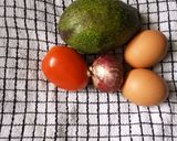 A picture of step 1 of Avocado egg salad.