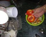 A picture of step 5 of Tomato Cups Sprout Salad.