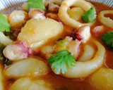 Foto del paso 9 de la receta: Patatas con calamares y pulpo