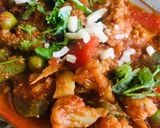A picture of step 3 of Veg Kolhapuri.