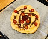 A picture of step 3 of Pizza Bianca.