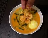 Foto langkah ke 12 dari resep Resep Lontong Sayur Labu Siam Udang.