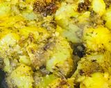 A picture of step 2 of Peri peri semi fried spicy potatoes.