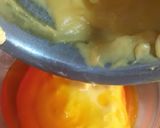 A picture of step 4 of Custard with orange jelly.