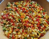 A picture of step 2 of Mixed Veg Subji.