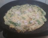 A picture of step 2 of Murungakeerai adai dosa.