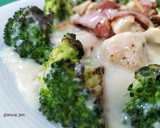 Foto del paso 9 de la receta: Brócoli con pollo, bacon y salsa de verduras con mascarpone