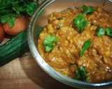 A picture of step 5 of Dal gosht.
