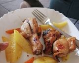 A picture of step 9 of One pan meal baked Potatoes and chicken.