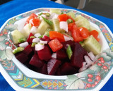 A picture of step 4 of Beetroot Cucumber Salad.