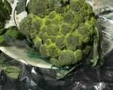 A picture of step 1 of Cream of Broccoli Spinach and Walnut Soup.