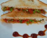 A picture of step 4 of Barbeque Peas Sandwich.