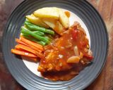 Foto langkah ke 5 dari resep Steak Telur Crispy dengan saus BBQ.