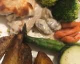 صورة لخطوة 5 من وصفة دجاج بالكريمه والجبنة