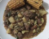 Foto del paso 6 de la receta: Carne guisada con papas y maíz 🌽