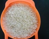 A picture of step 1 of Kanika (the sweet rice/pulao from the state of orissa).