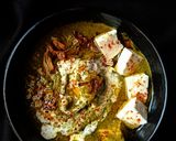 A picture of step 2 of Palak paneer.