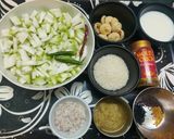 A picture of step 1 of Laubeshwari or Bottle Gourd Sabzi.