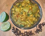 A picture of step 2 of Lauki Chana Dal.