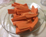Foto del paso 1 de la receta: Batata al horno con huevo duro
