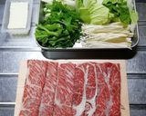 A picture of step 2 of Beef Shabu-Shabu.
