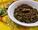 A picture of step 2 of South Indian Curry Leaves Podi/Powder.