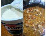 Foto del paso 6 de la receta: Tiritas tres carnes en salsa rosa al disco