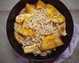 Foto langkah ke 6 dari resep Cireng Kuah Mie Ayam Pop.