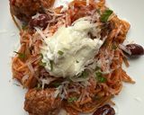 A picture of step 6 of Pressure Cooker Spaghetti and Meatballs.