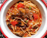 Foto del paso 8 de la receta: Fideos a la cazuela con costillas, Portobello y sobrasada