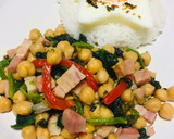 Foto del paso 3 de la receta: Garbanzos Guisados con Espinaca Tocino y Pimientos Rojos!