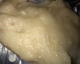 A picture of step 10 of Ogbono soup with white amala.
