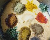 A picture of step 3 of Paneer mastani.