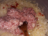 Tarta de acelga con carne picada