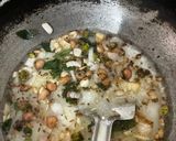 A picture of step 2 of Sorghum flour Upama.