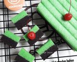 Foto langkah ke 7 dari resep Brownies coklat pandan kukus.