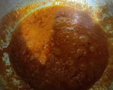 A picture of step 6 of Moong Dal steam pakode with curry.