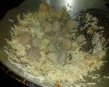 A picture of step 3 of Soya pulao.