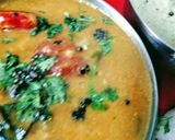 A picture of step 3 of Steamed Idli with chutney and sambar.