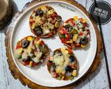 A picture of step 6 of Mini Veg Pizza Bites (Italian Party Appetizer).